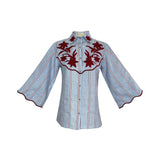 De Castro Delirio Blouse - Vermillion