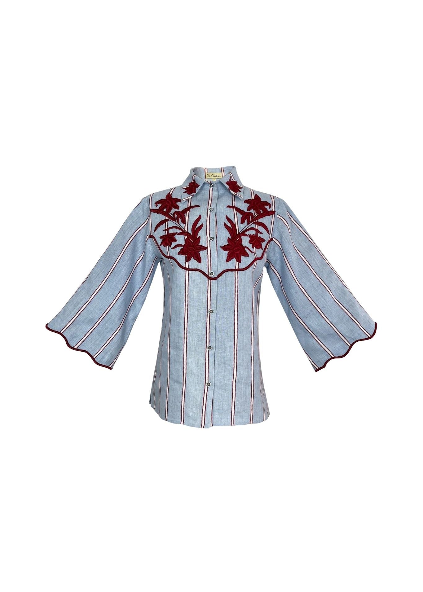 De Castro Delirio Blouse - Vermillion