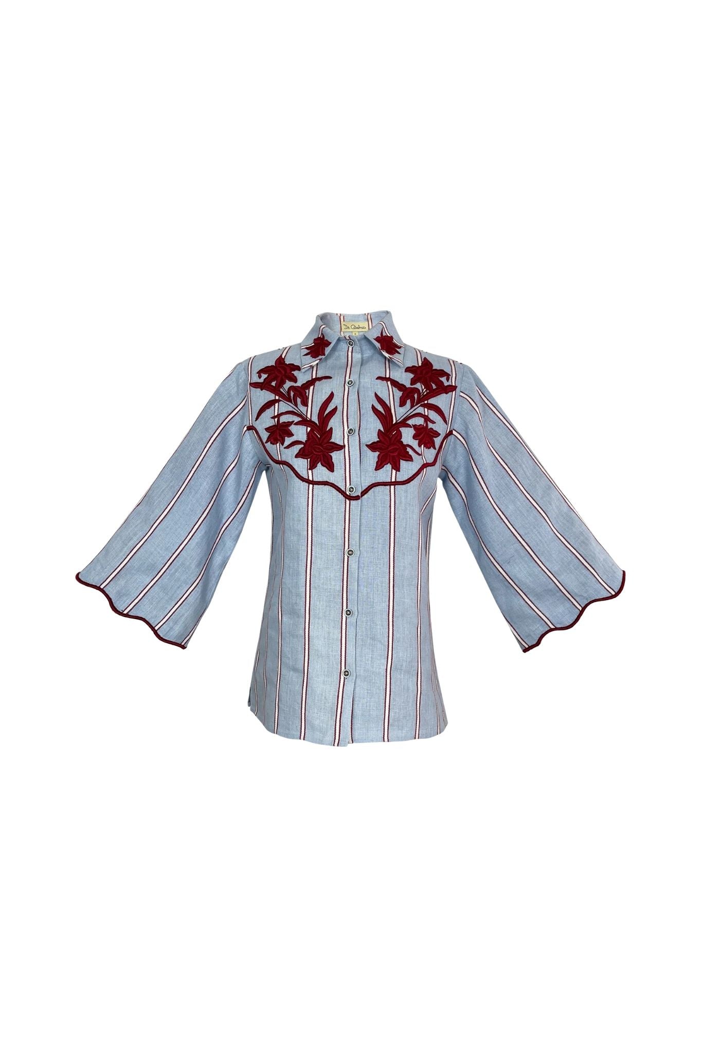 De Castro Delirio Blouse - Vermillion