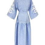 De Castro Swan Dress - Vermillion