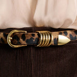 Dehanche Hollyhock Animal Gold - Vermillion