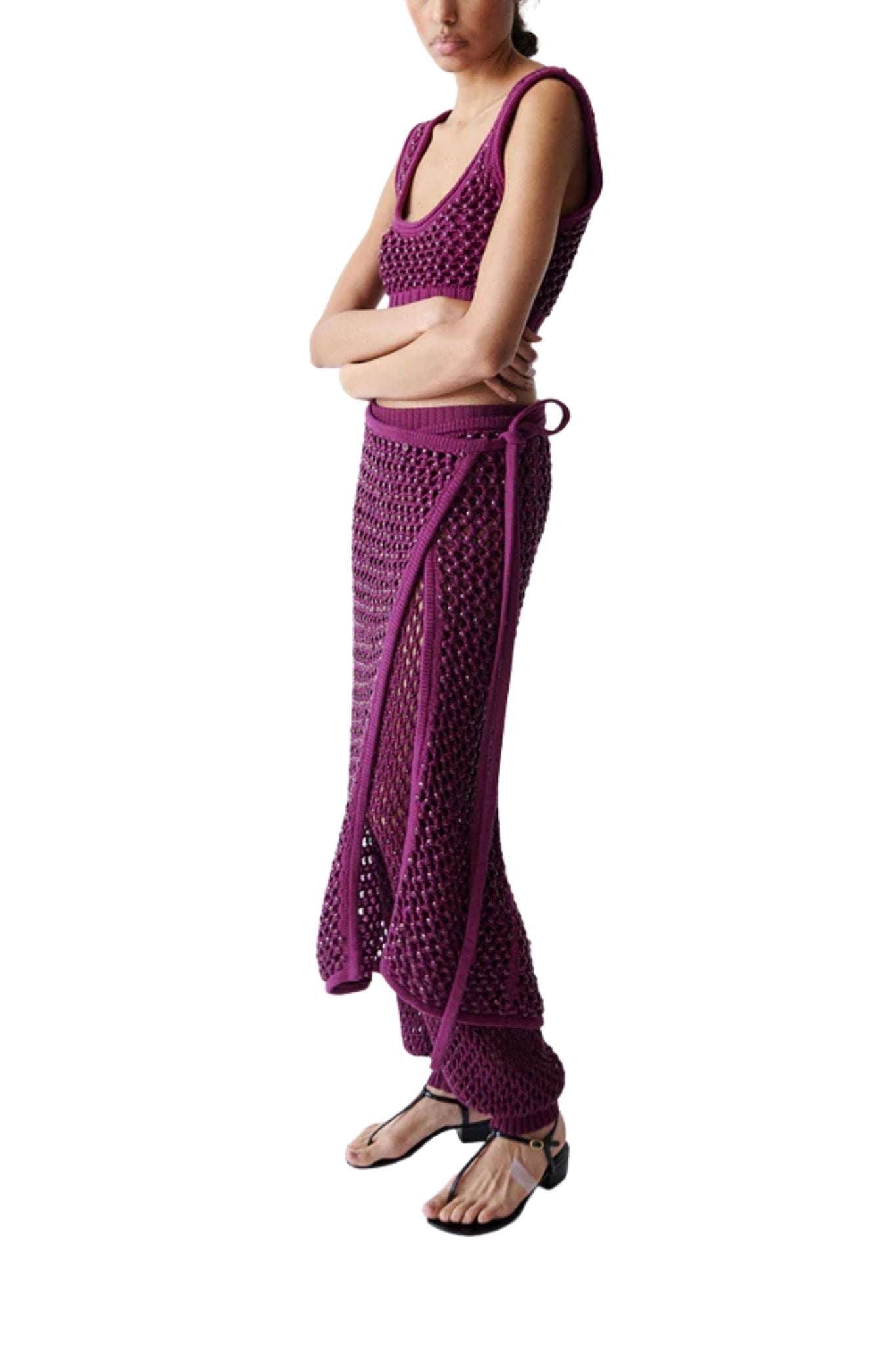 Diotima Spice Skirt - Vermillion