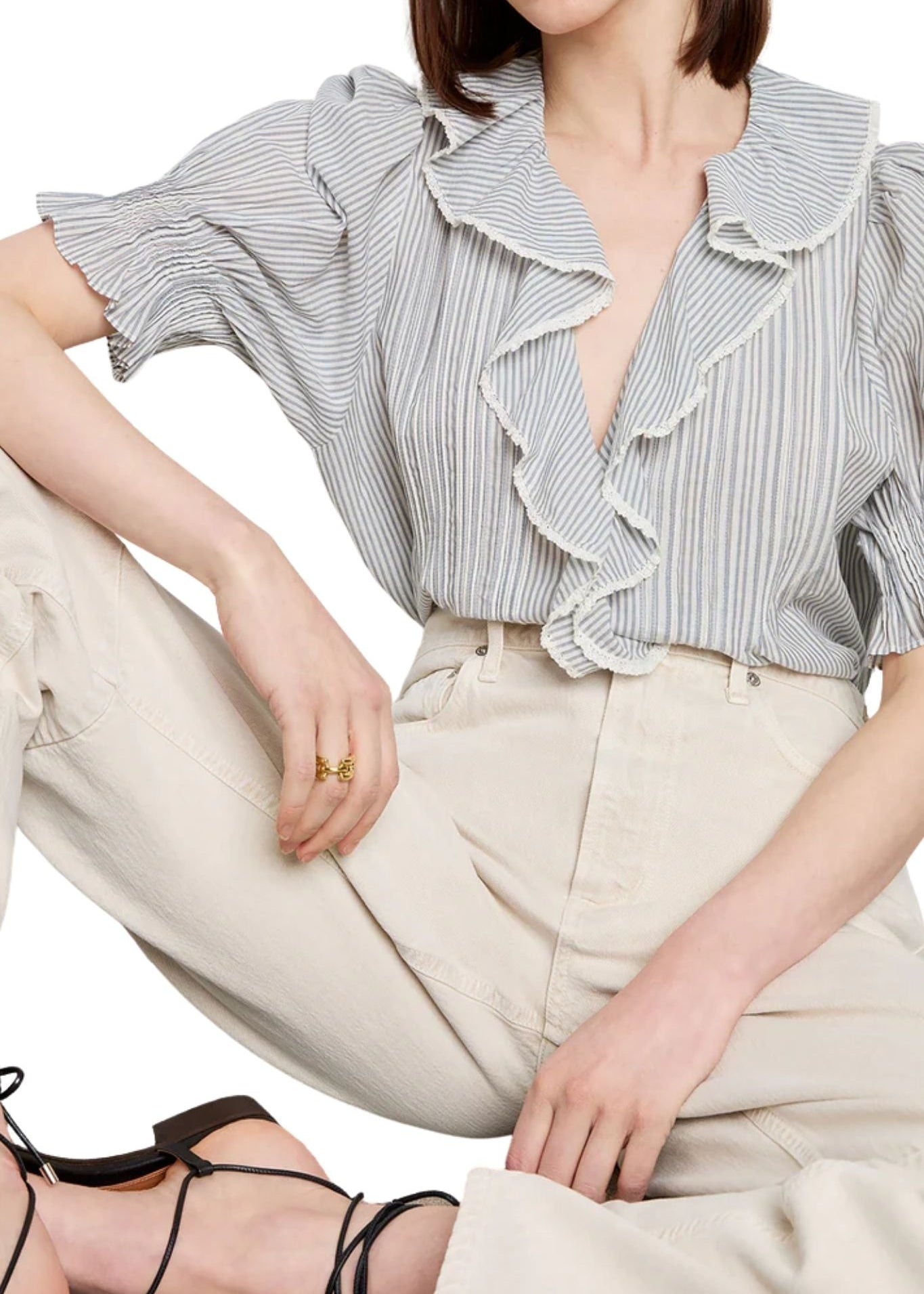 Doen Henri Top - Vermillion