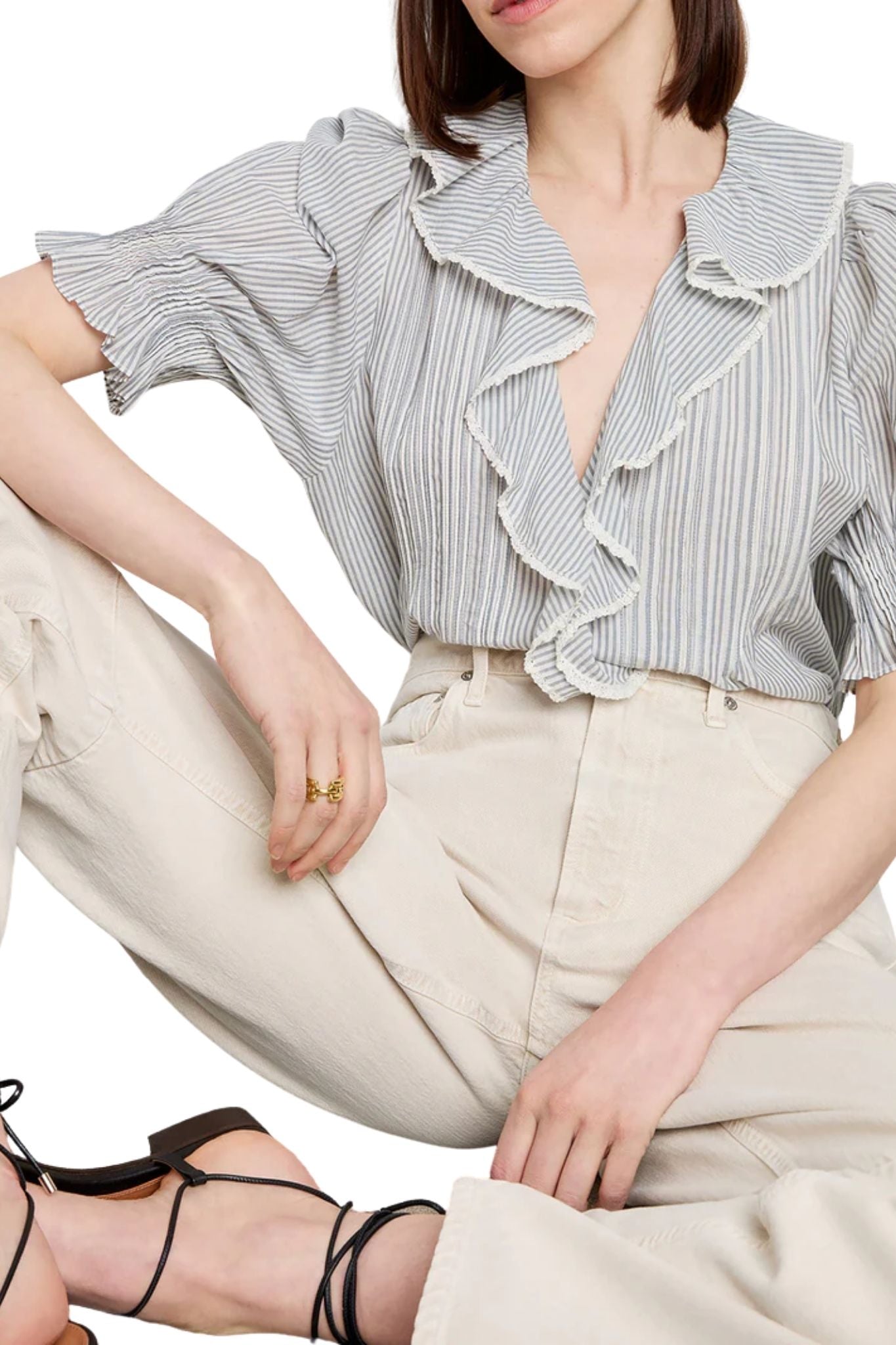 Doen Henri Top - Vermillion