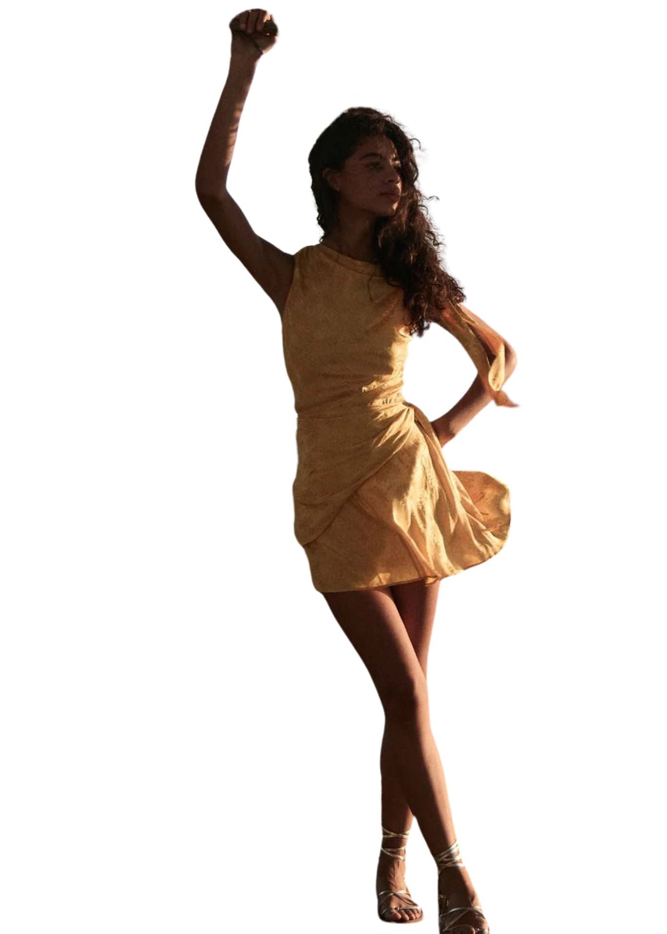 Doen Marcella Dress Gilded Marguerite Jolie XS - Vermillion