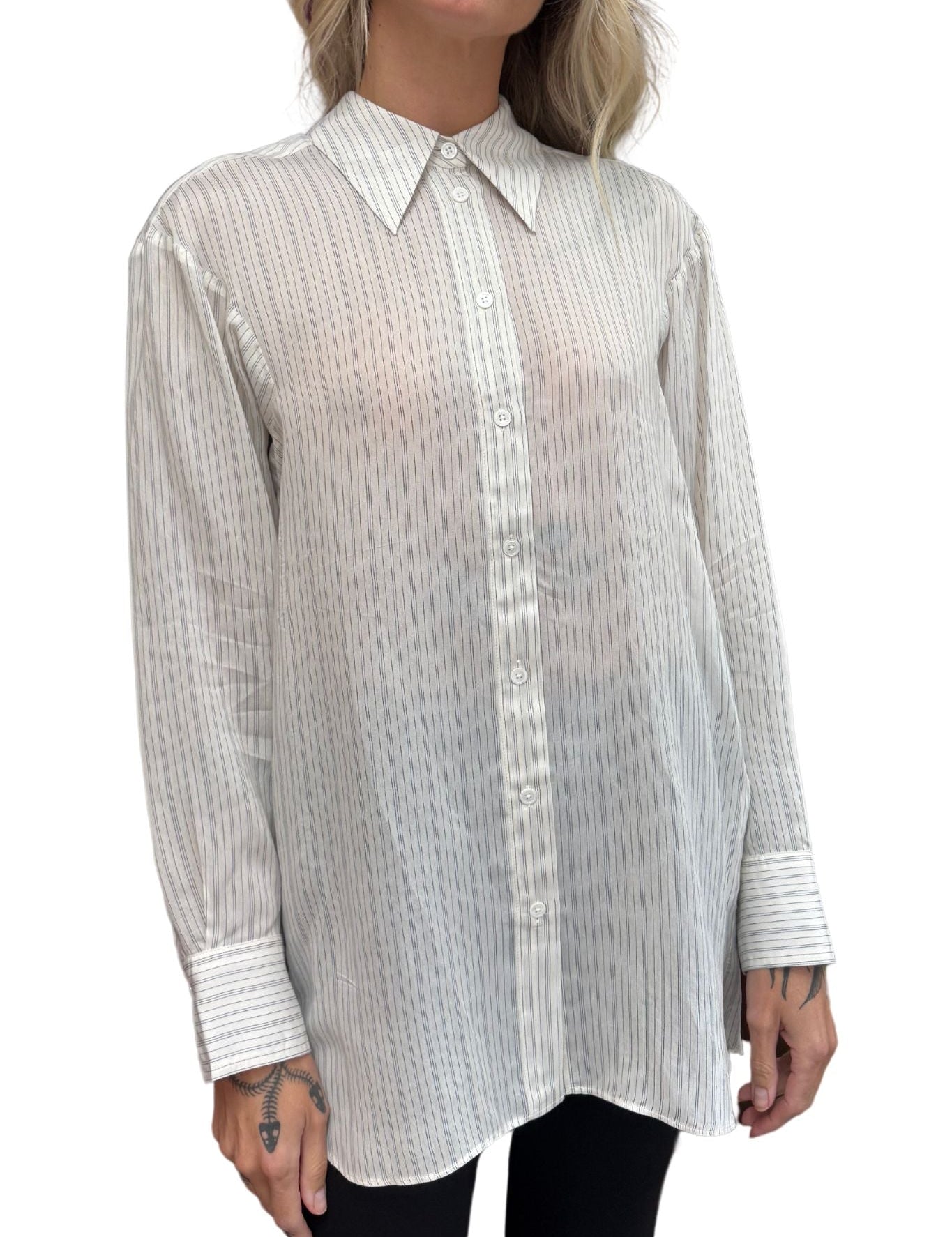 Dorothee Schumacher Delicate Stripes Blouse - Vermillion