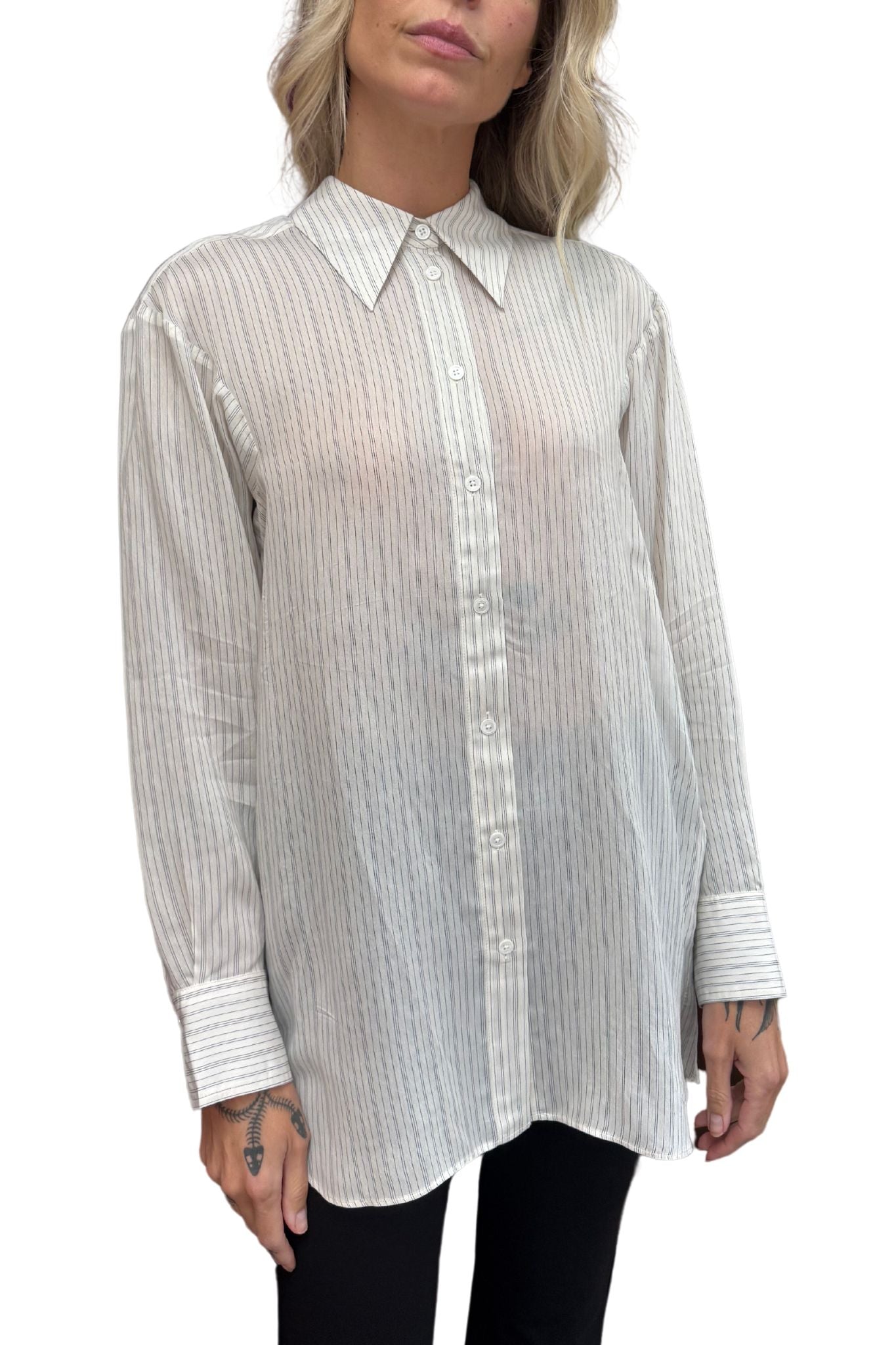 Dorothee Schumacher Delicate Stripes Blouse - Vermillion