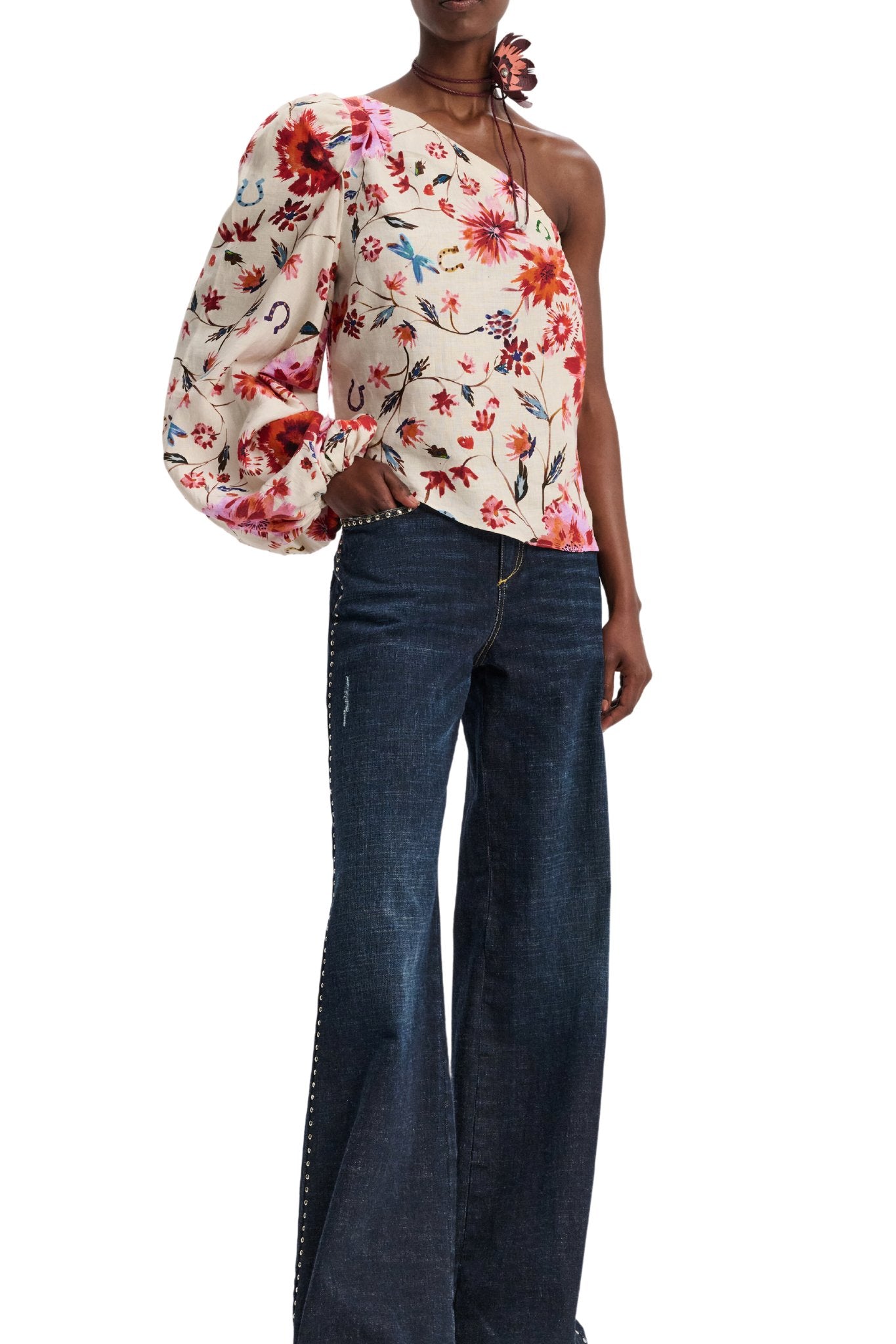 Dorothee Schumacher Floral Ease I Blouse - Vermillion