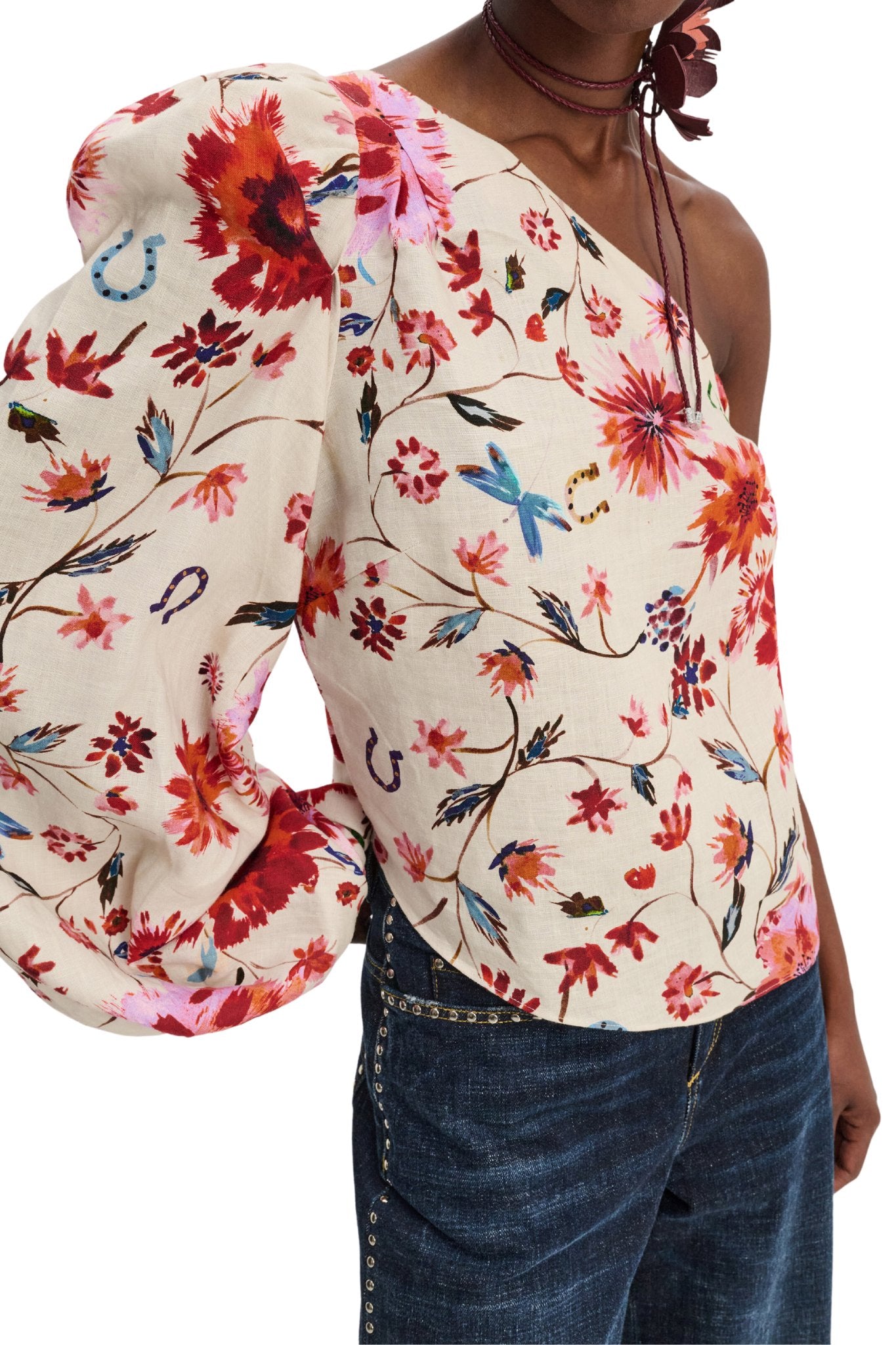 Dorothee Schumacher Floral Ease I Blouse - Vermillion