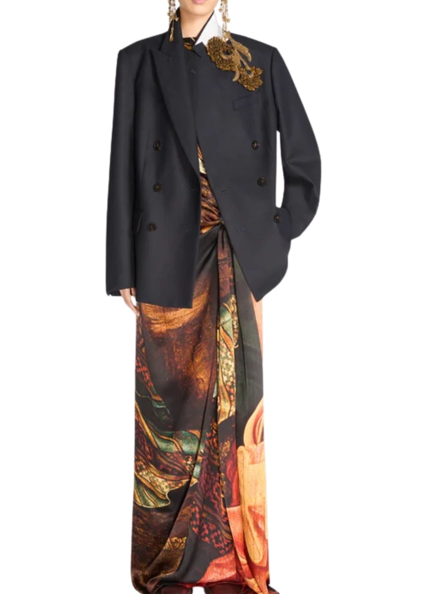 Dries Van Noten Barrysta Emb W.W. Jacket - Vermillion