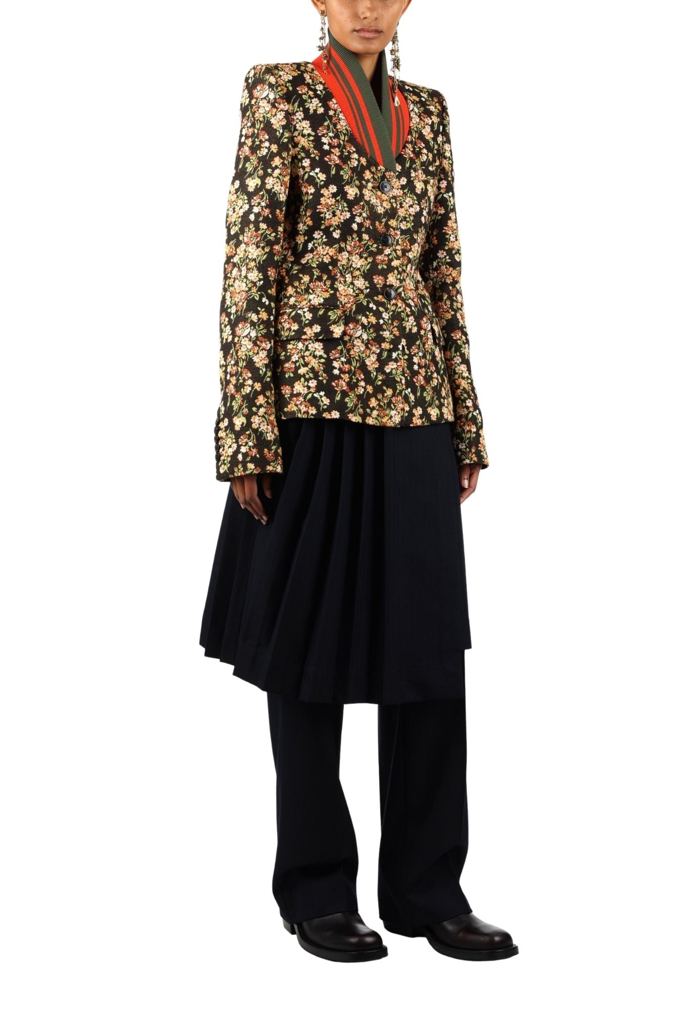 Dries Van Noten Britt W.W. Jacket - Vermillion