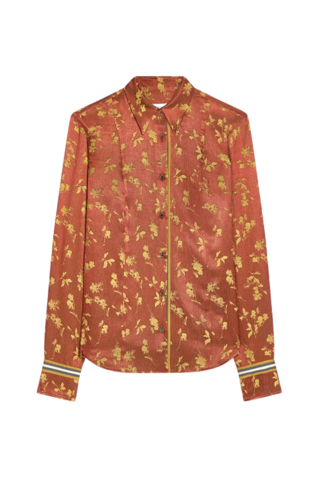 Dries Van Noten Chloris Tape W.W. Shirt - Vermillion