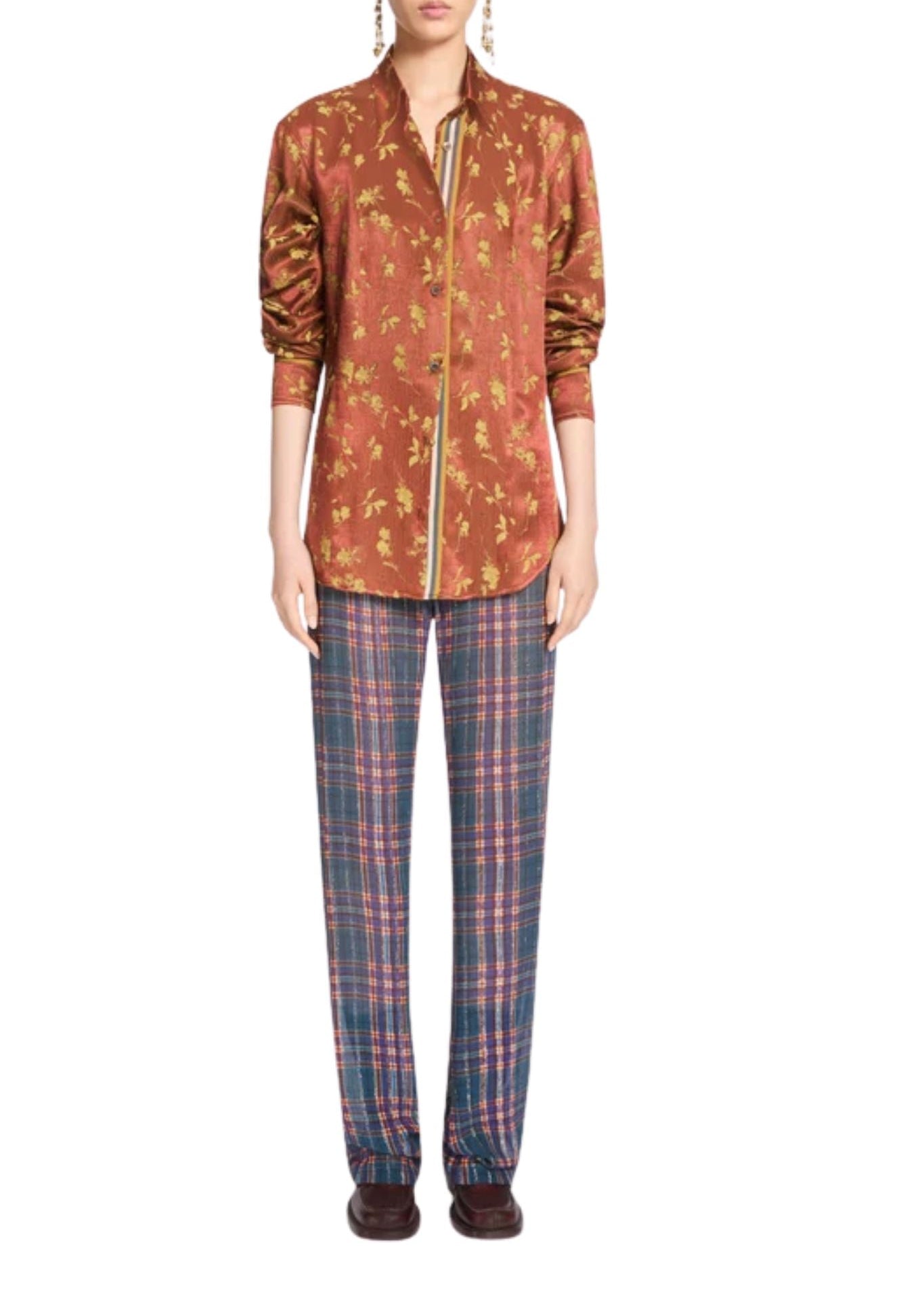 Dries Van Noten Chloris Tape W.W. Shirt - Vermillion
