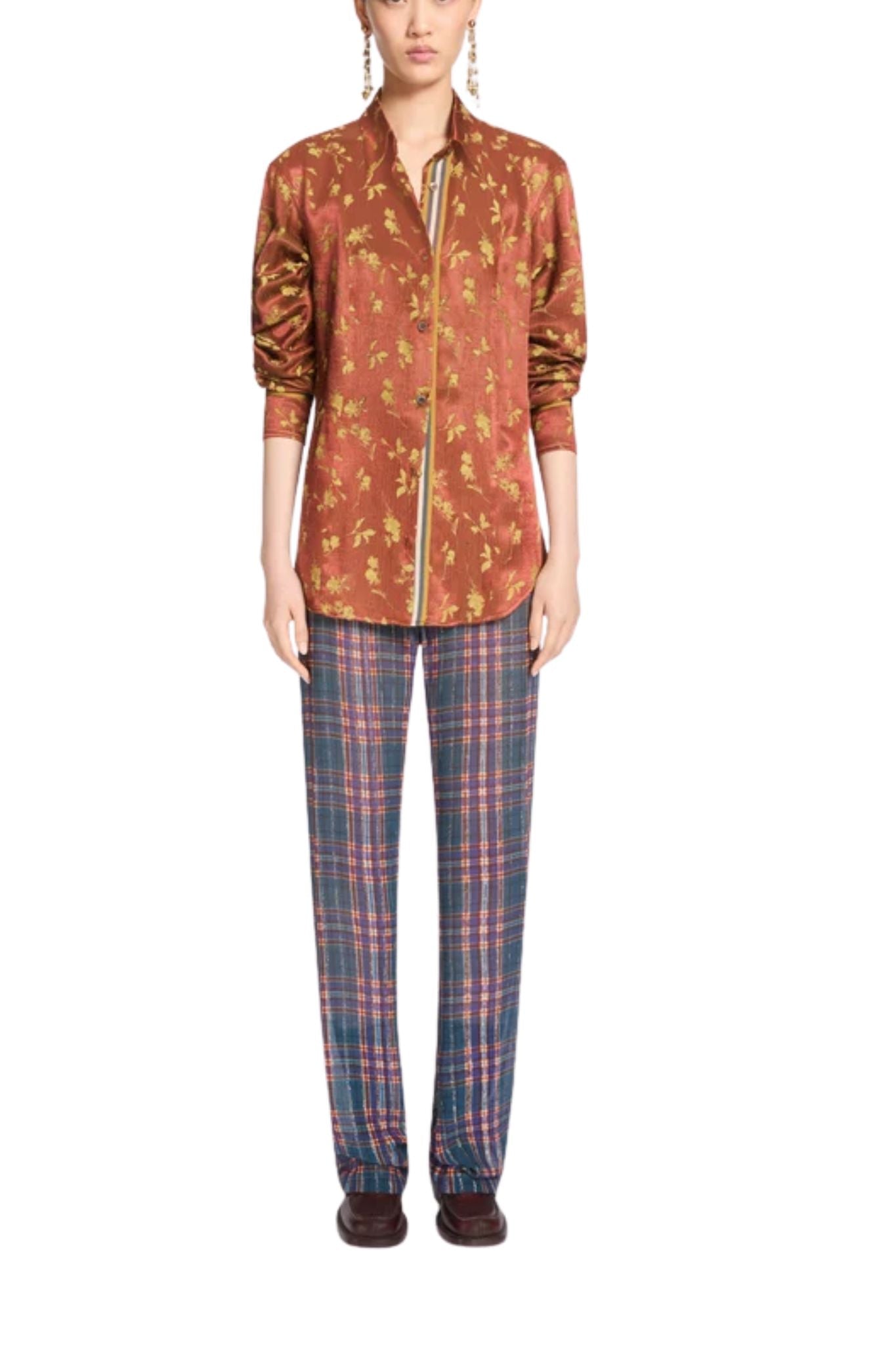 Dries Van Noten Chloris Tape W.W. Shirt - Vermillion