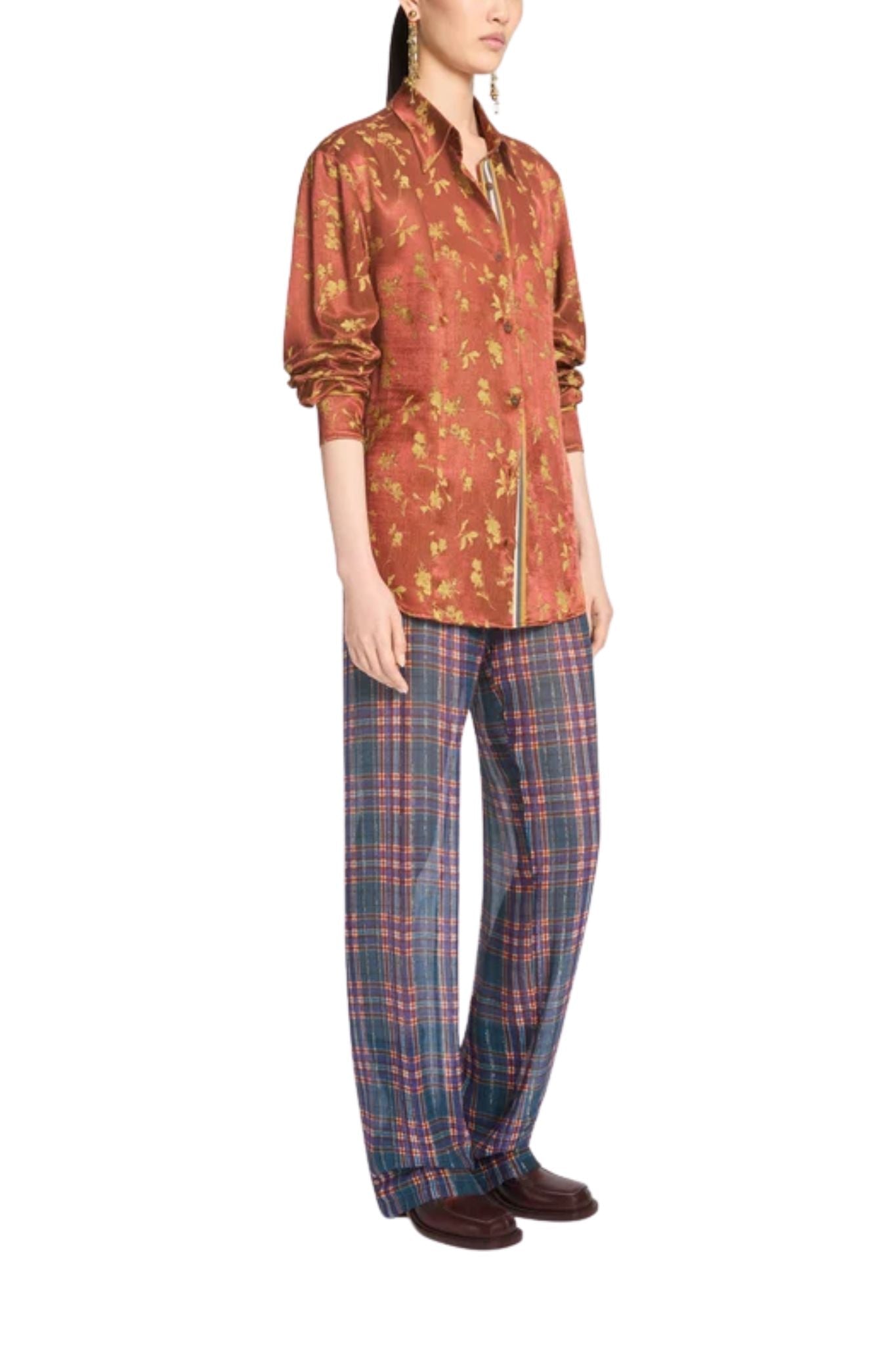 Dries Van Noten Chloris Tape W.W. Shirt - Vermillion