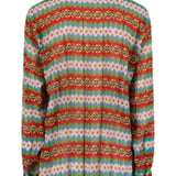 Dries Van Noten Clavelly Pleats W.W. Shirt - Vermillion