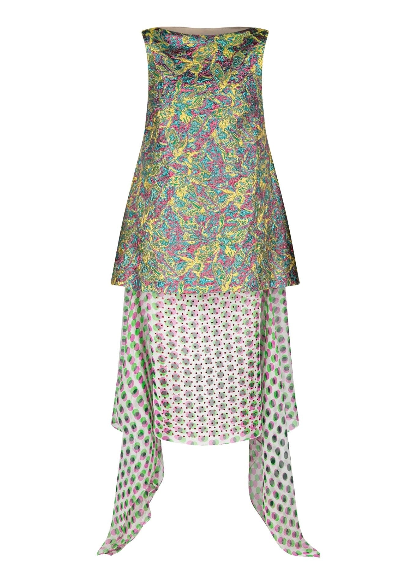 Dries Van Noten Dabel Long Dress - Vermillion