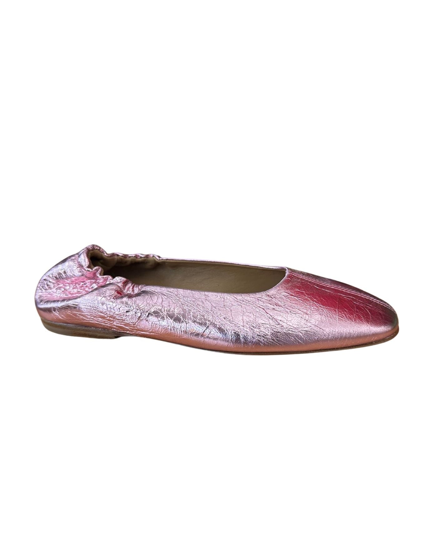 Dries Van Noten Metallic Flat - Vermillion