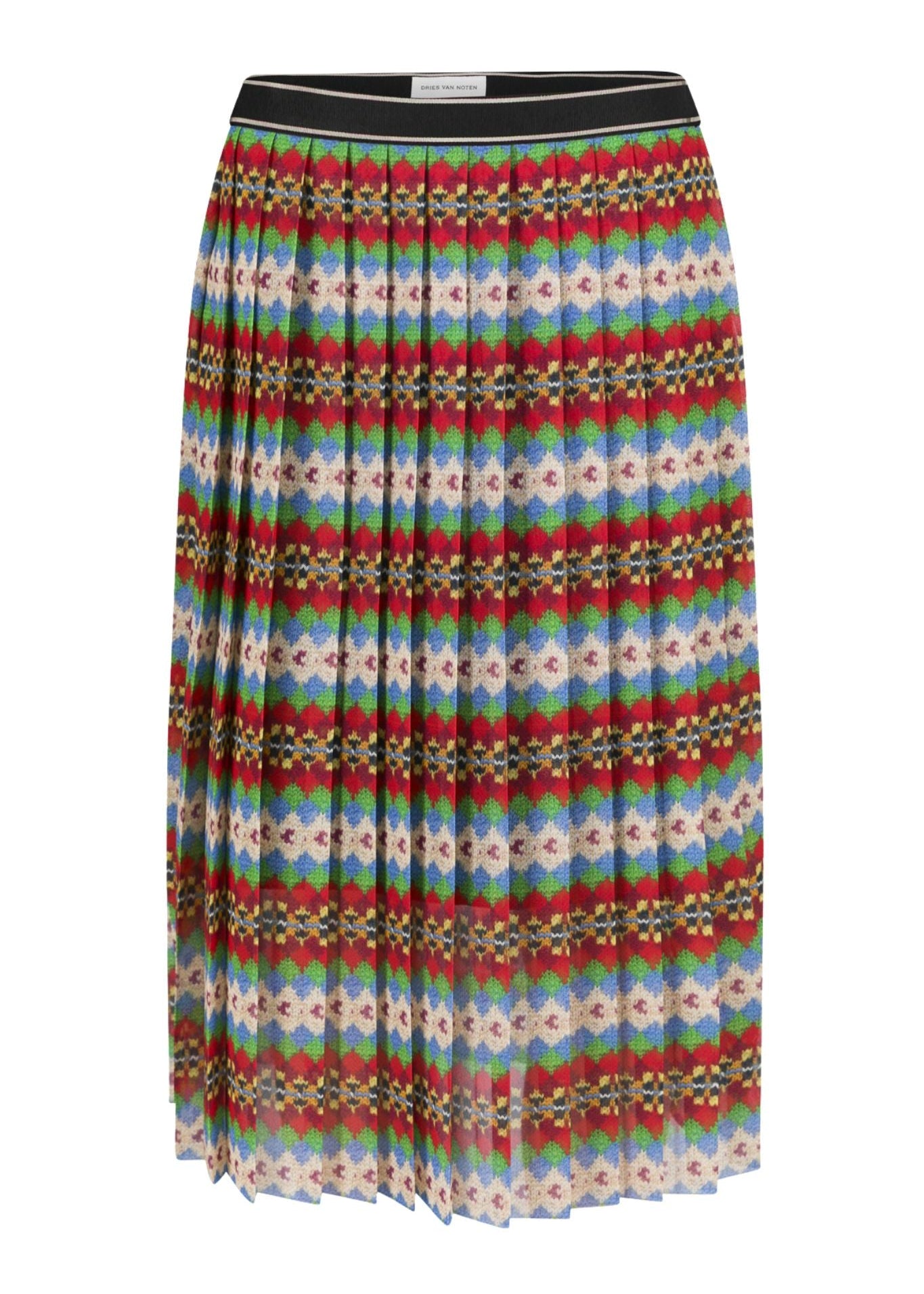 Dries Van Noten Saradi Tape W.W. Skirt - Vermillion