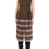 Dries Van Noten Saradi Tape W.W. Skirt - Vermillion