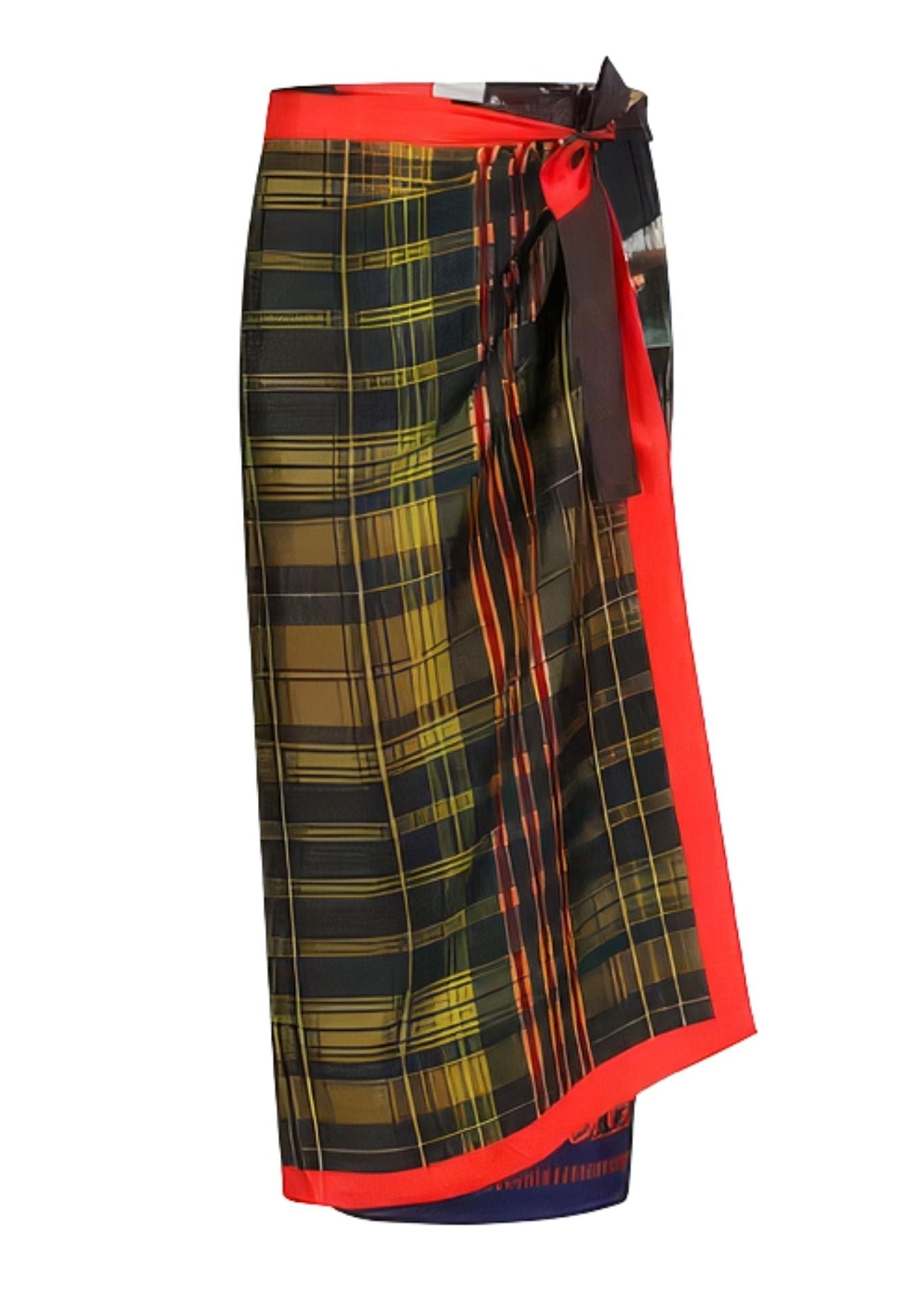 Dries Van Noten Scarfy Long W.W. Skirt - Vermillion