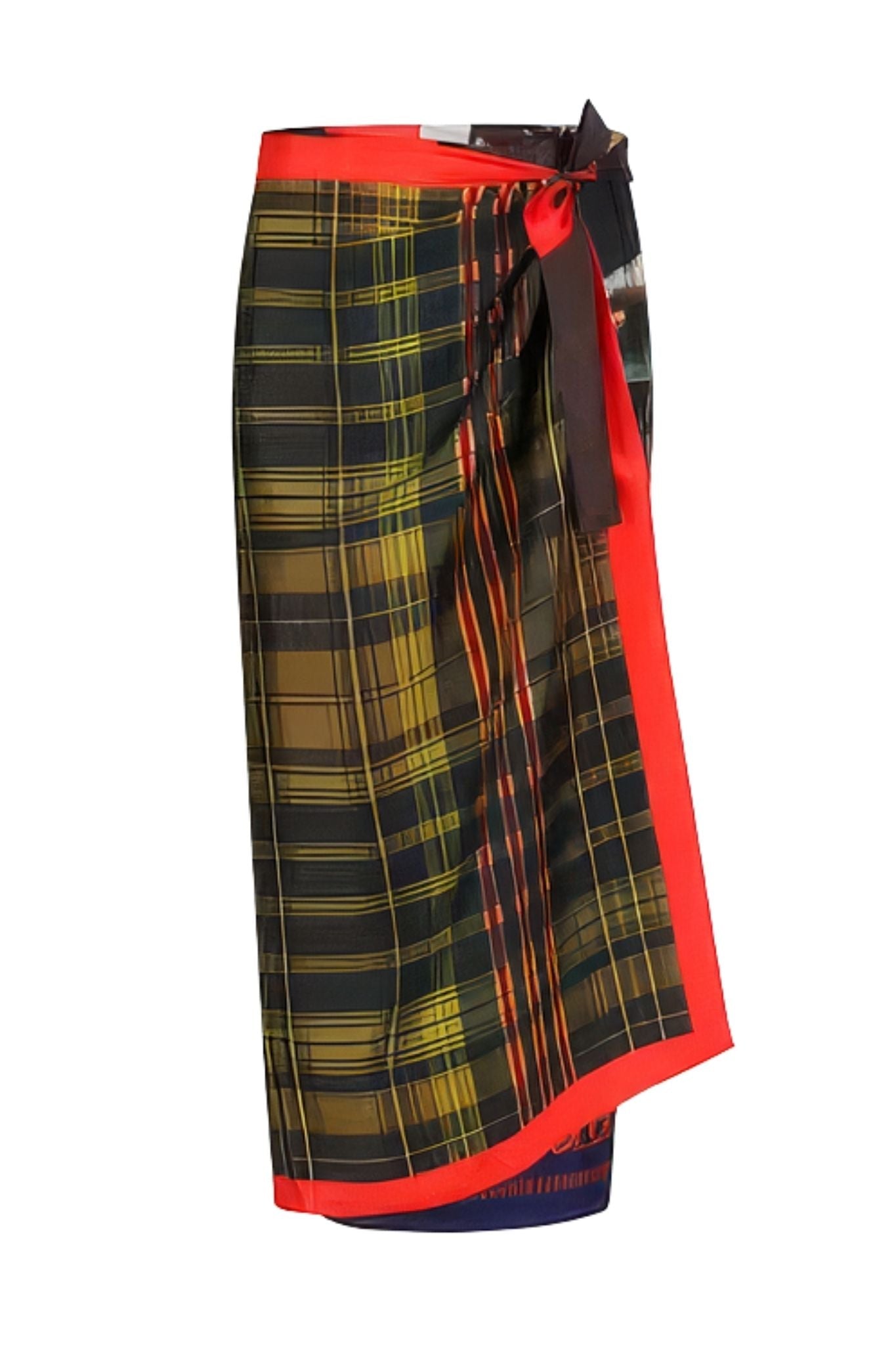 Dries Van Noten Scarfy Long W.W. Skirt - Vermillion