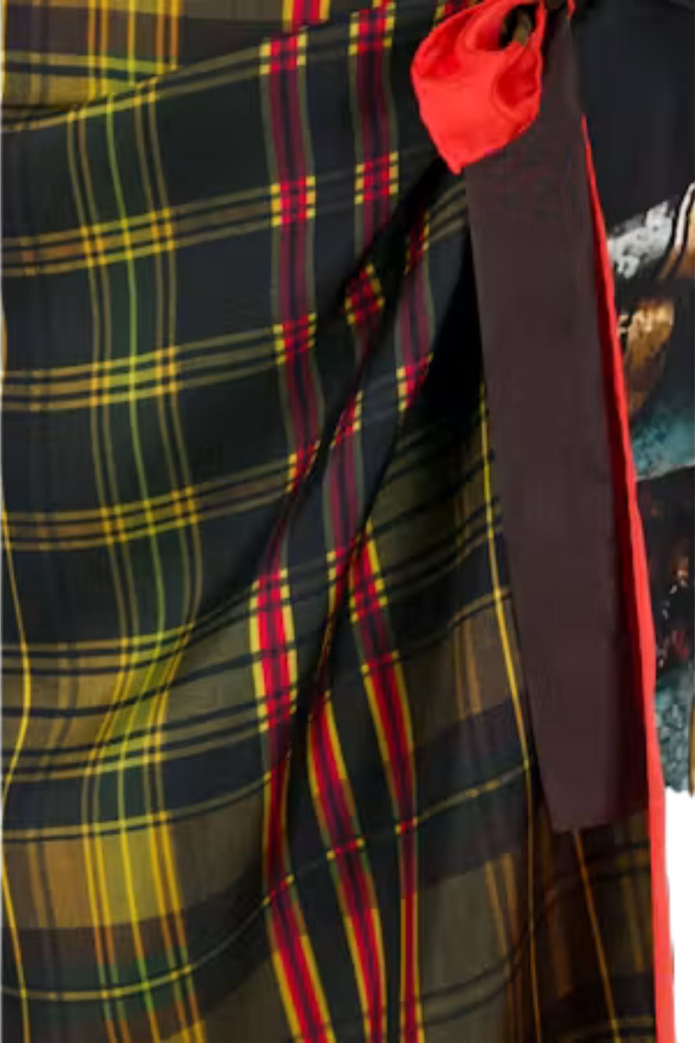 Dries Van Noten Scarfy Long W.W. Skirt - Vermillion