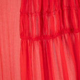 Dries Van Noten Scarlett Long Skirt - Vermillion