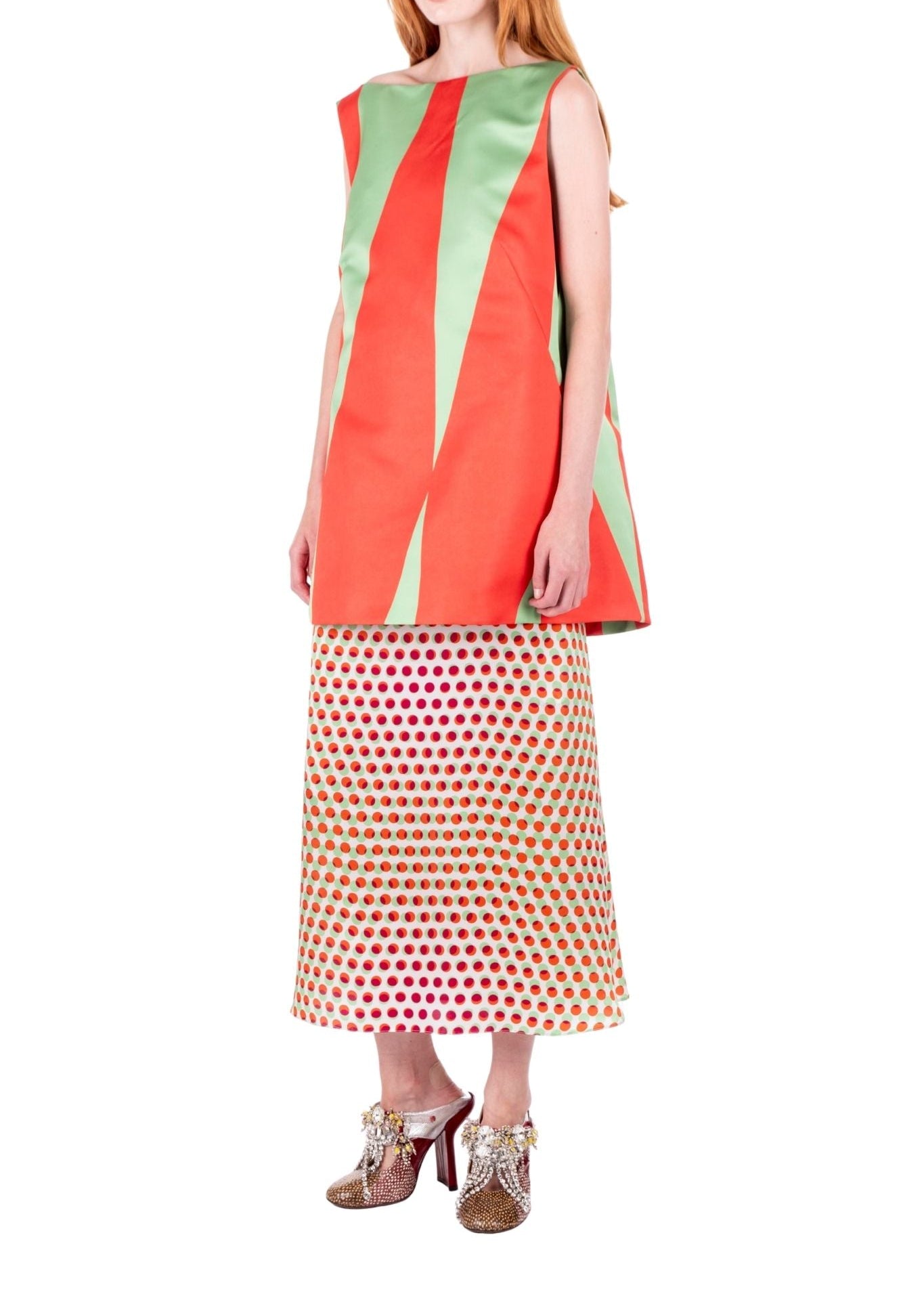 Dries Van Noten Susya Bis Skirt - Vermillion