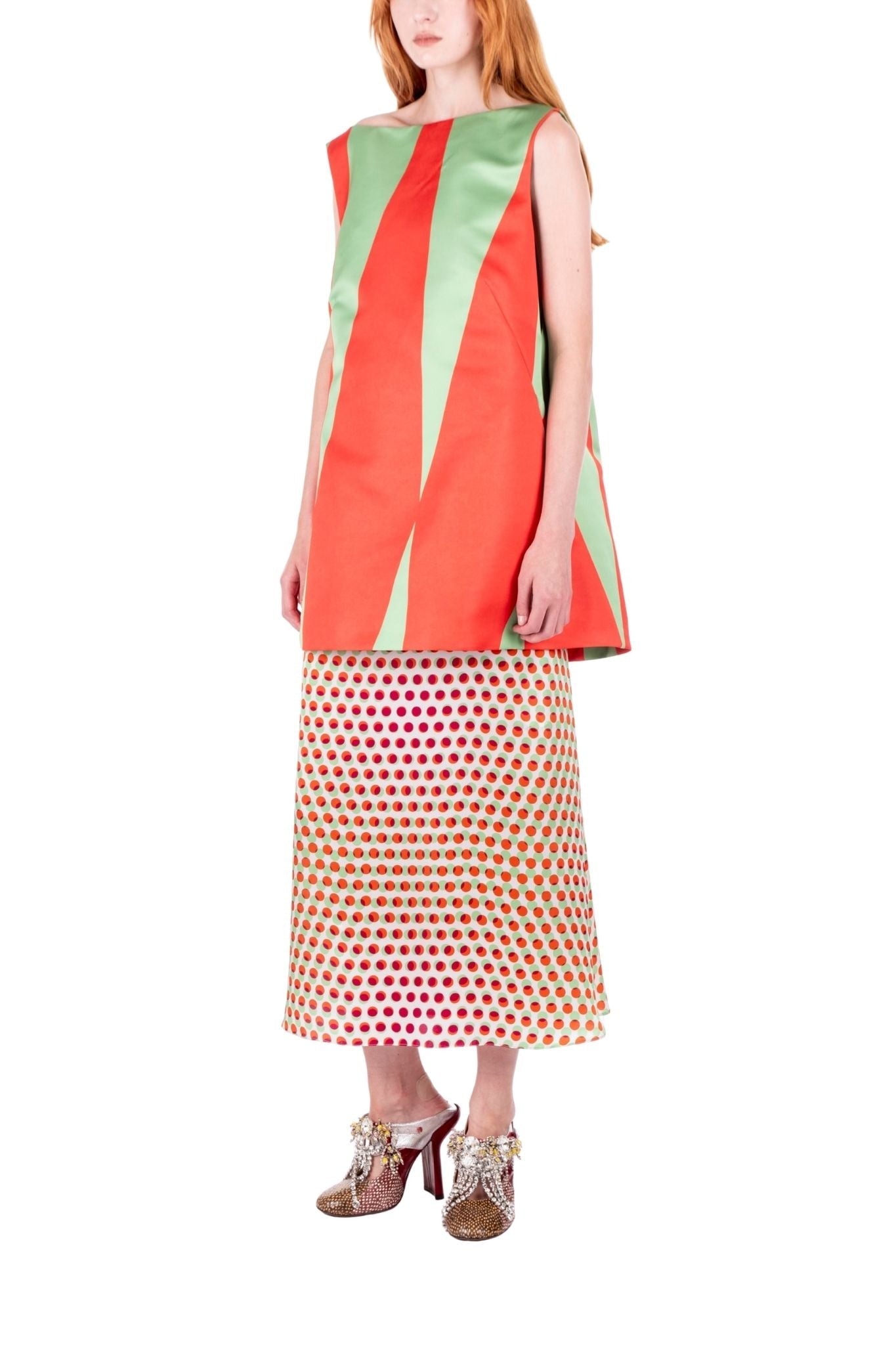 Dries Van Noten Susya Bis Skirt - Vermillion