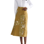Erdem Embellished Cotton Poplin Long Sleeve Shirt - Vermillion