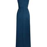 Erdem Embroidered Heavy Satin Sleeveless Pencil Gown - Vermillion