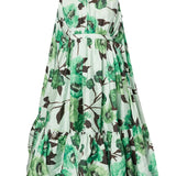 Erdem Midi Dress with Cape - Vermillion