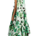 Erdem Midi Dress with Cape - Vermillion