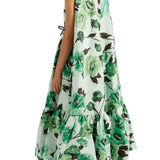 Erdem Midi Dress with Cape - Vermillion