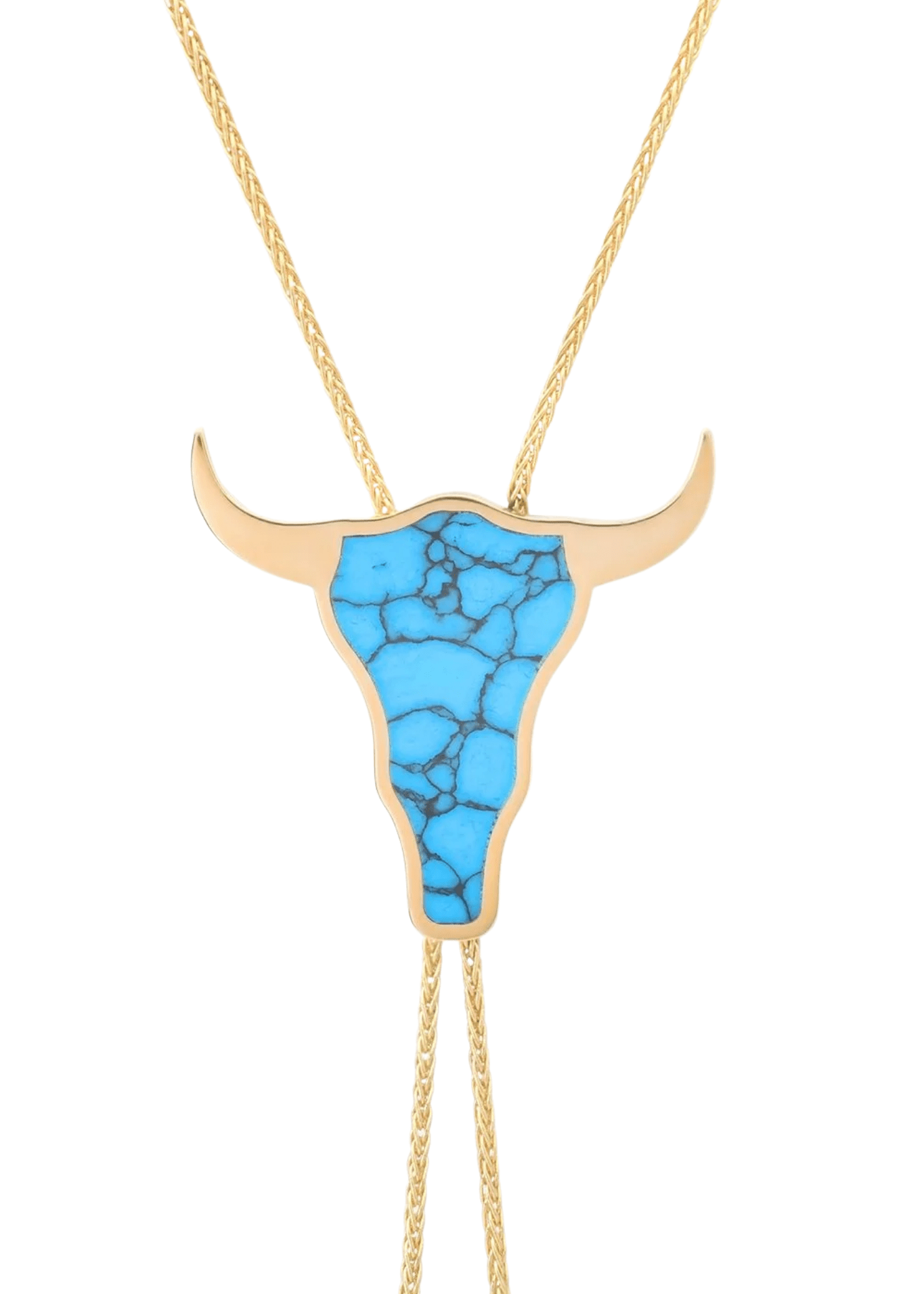 Established Bullhead Bolo Tie Necklace - Vermillion