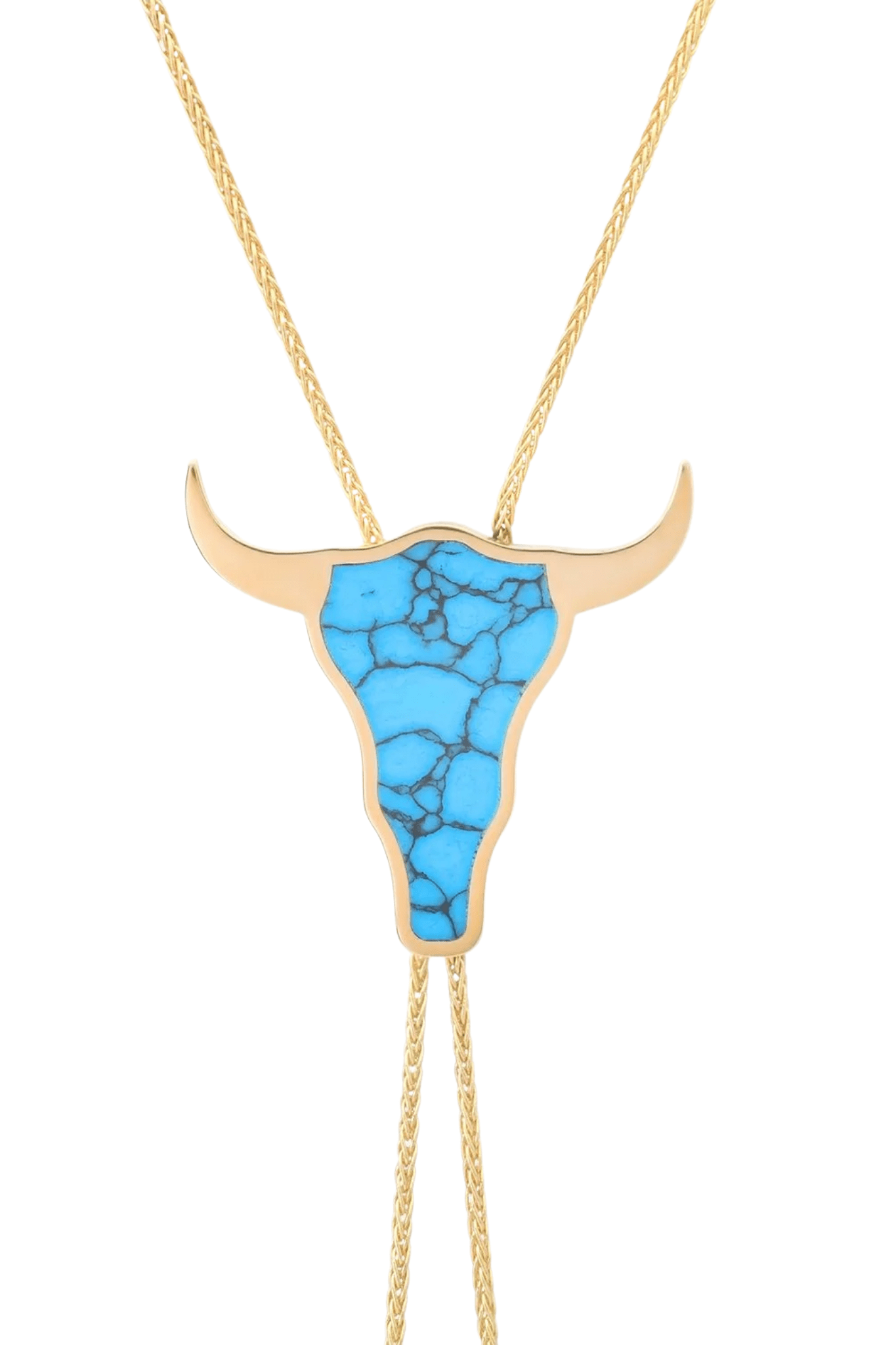 Established Bullhead Bolo Tie Necklace - Vermillion