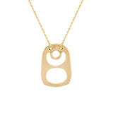 Established Kiss Tab Necklace - Vermillion