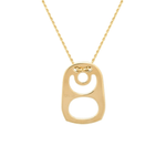 Established Kiss Tab Necklace - Vermillion