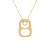 Established Kiss Tab Necklace - Vermillion