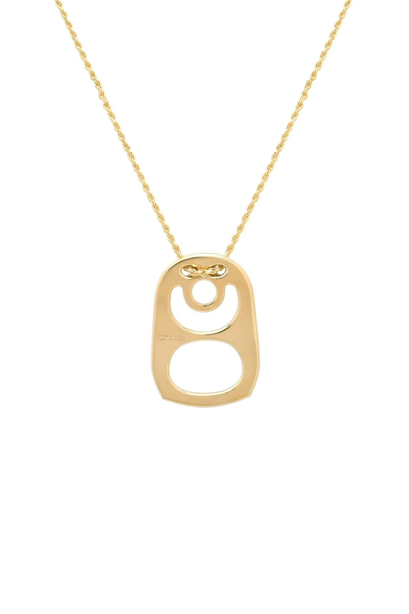 Established Kiss Tab Necklace - Vermillion