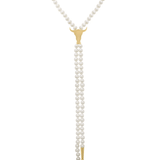 Established Stone Bead Bolo with Steer Head - Vermillion