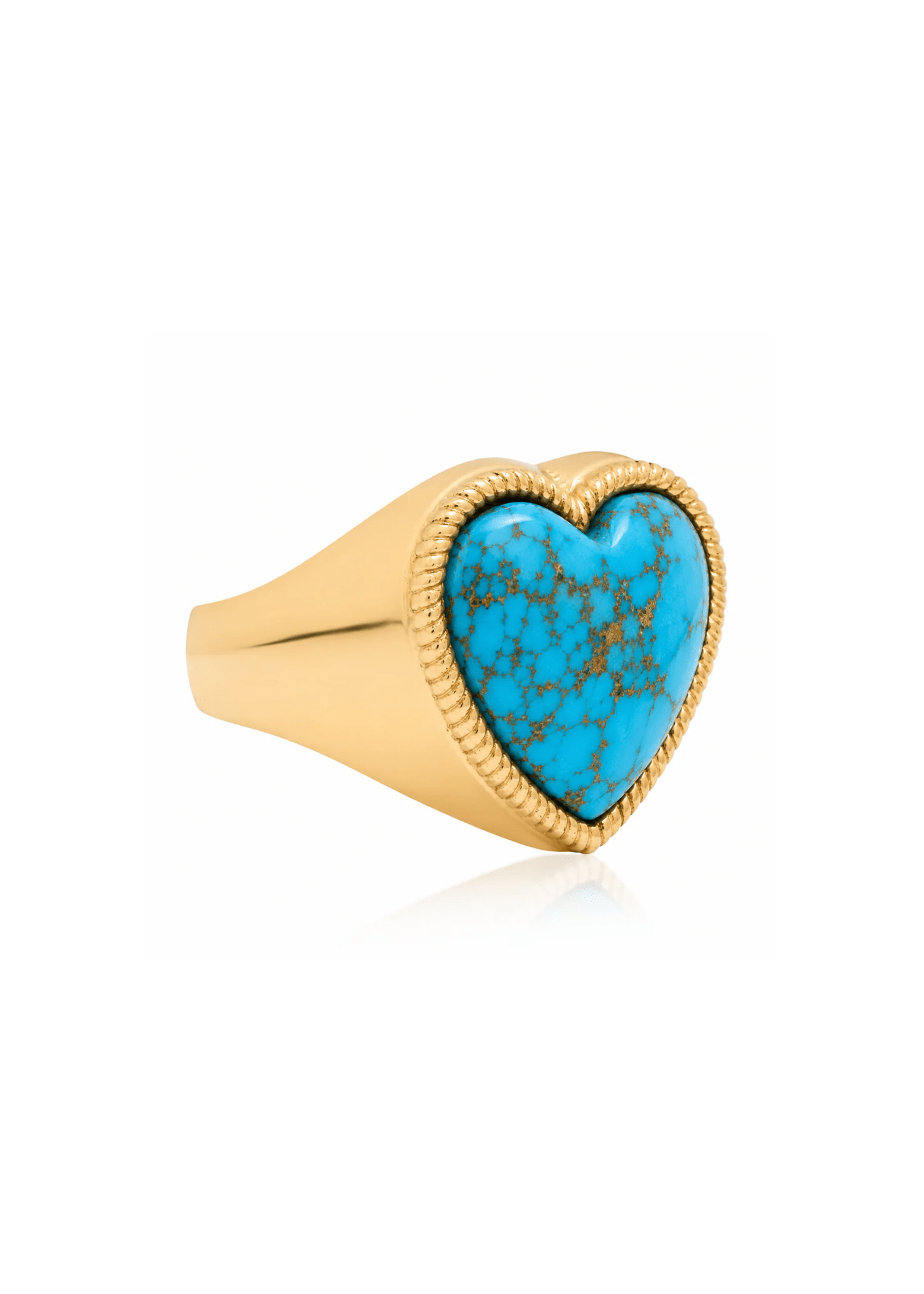 Established Stone Heart Ring - Vermillion