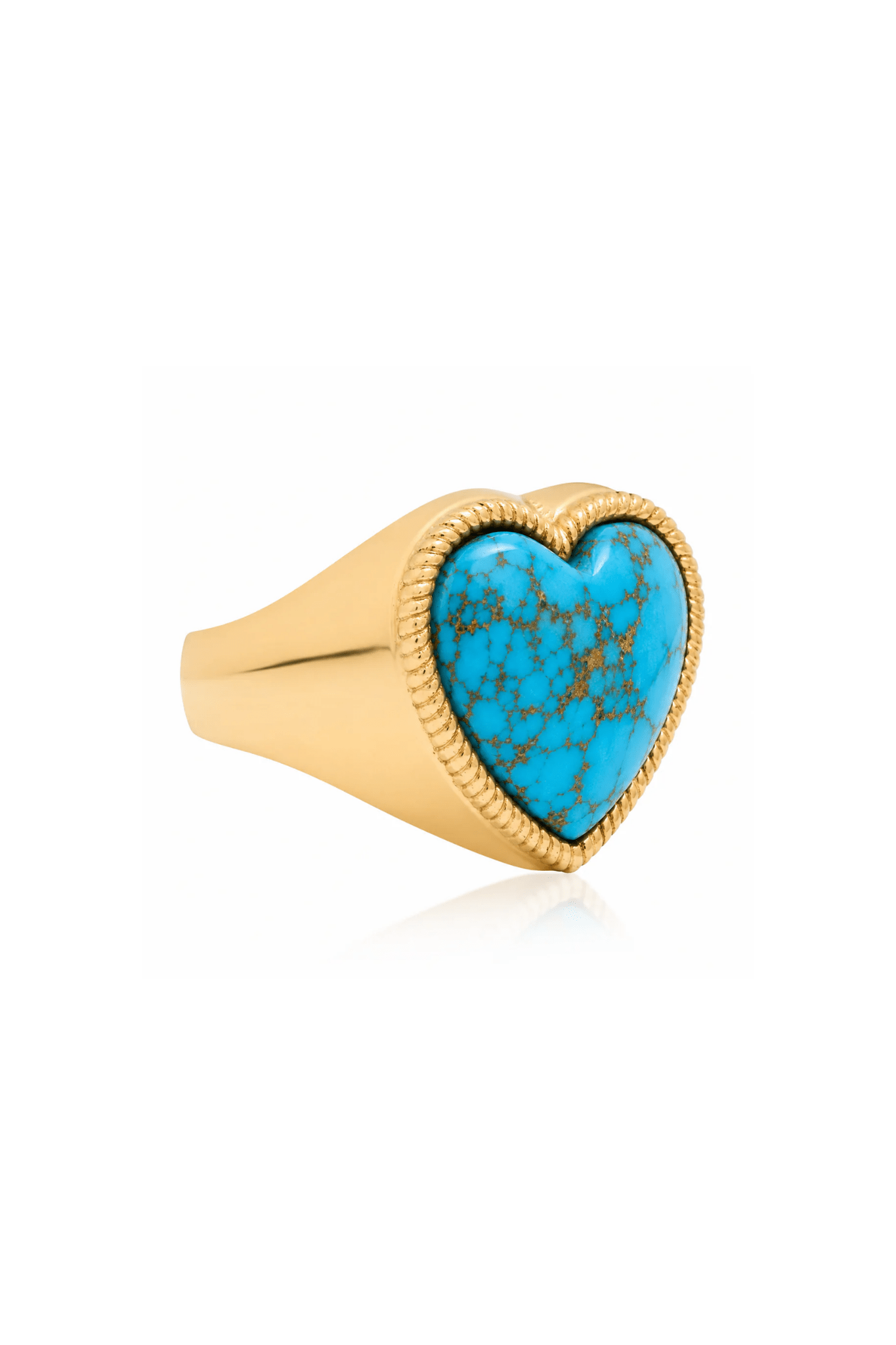 Established Stone Heart Ring - Vermillion