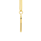 Established XL Mama Tried Inlay Pendant on Franco Chain - Vermillion