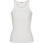 Eterne High Neck Fitted Tank - Vermillion