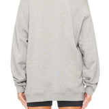 Eterne Oversized Crewneck Sweatshirt - Vermillion