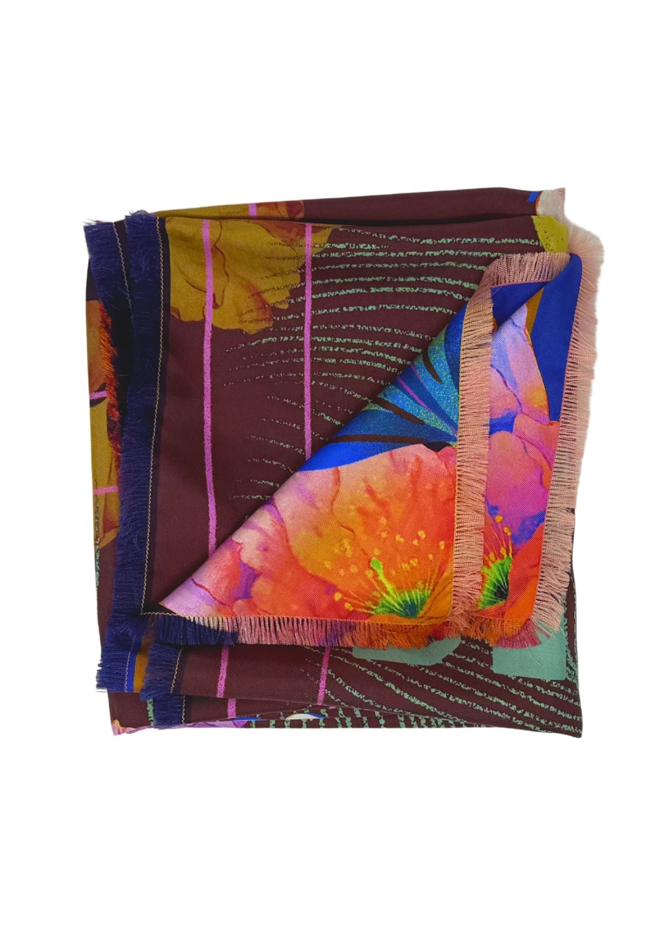 Franco Ferrari Scarf Cialda/Tw Cm 90X90 Sf - Vermillion