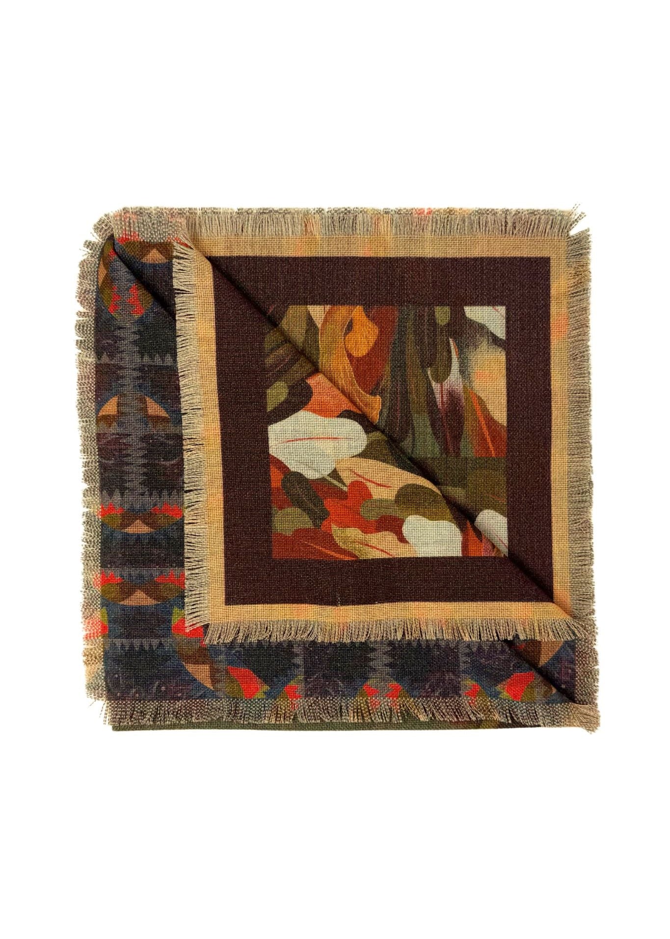 Franco Ferrari Scarf Grido/2S Cm 68X68 S - Vermillion