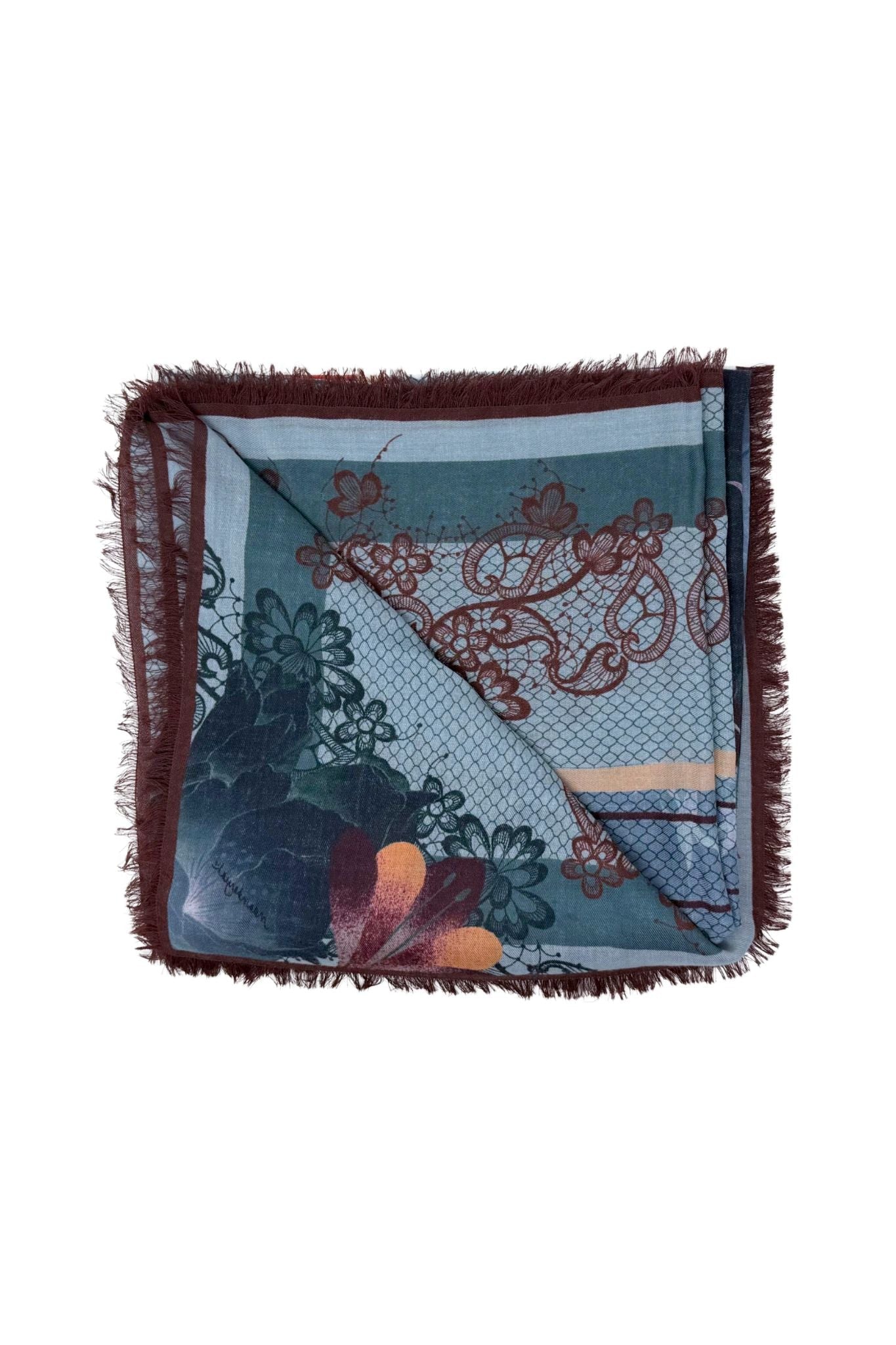 Franco Ferrari Scarf Magarw/Sw Cm 135X135 Sf - Vermillion